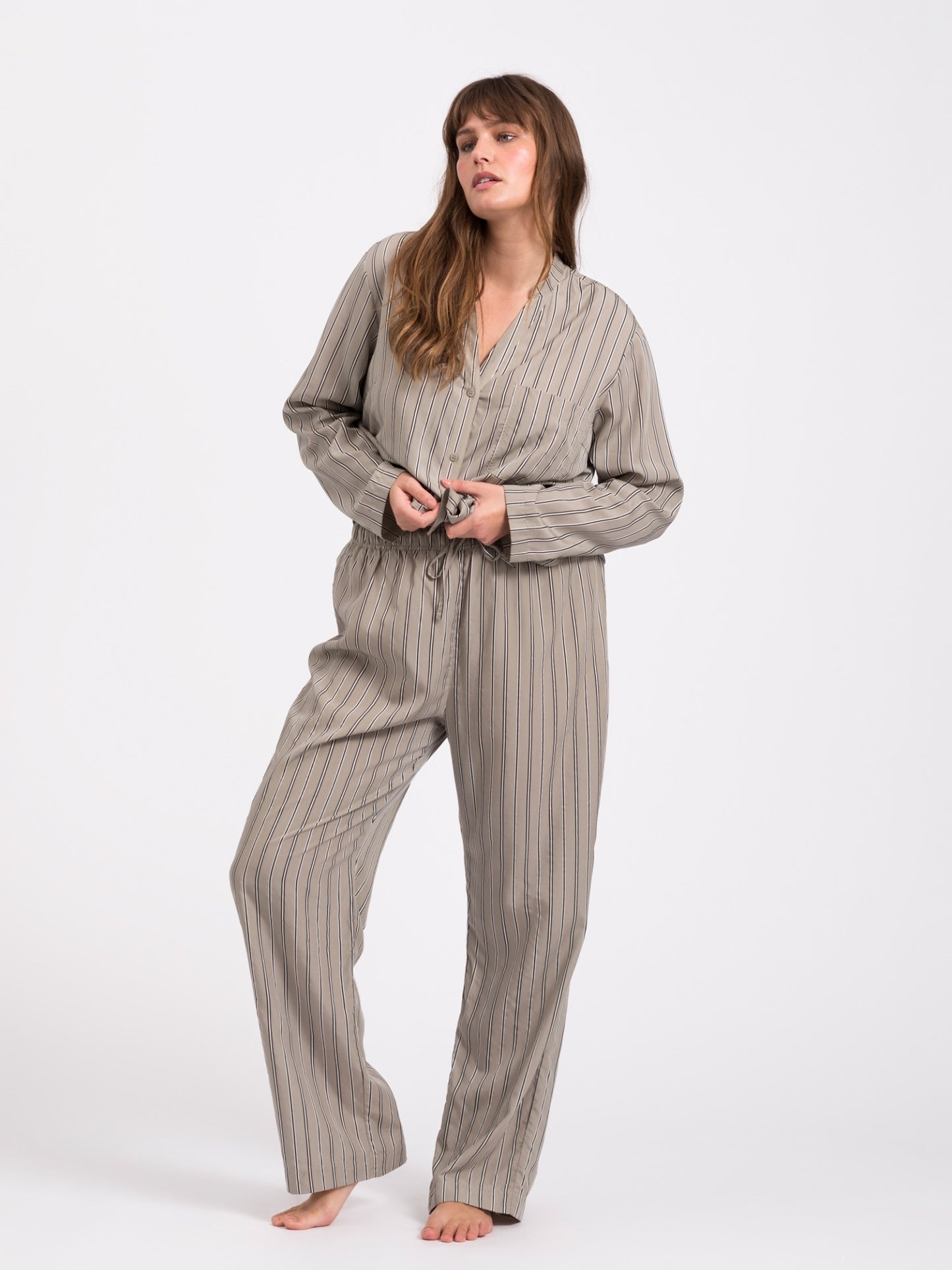 Sleep pyjamas buks - dust mint stribe