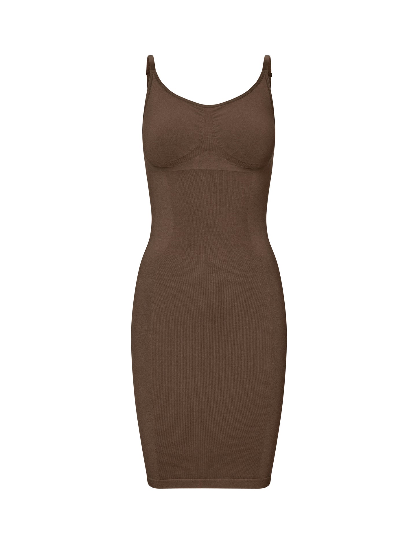 Second Skin Slip Dress - Chocolate (Lev. Februar 2026)