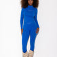 Shilo Scrunch tights w/Logo Functional Comfort - Strong Blue