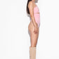 Second Skin High waist thong - Cream Pink (Lev. Februar 2026)