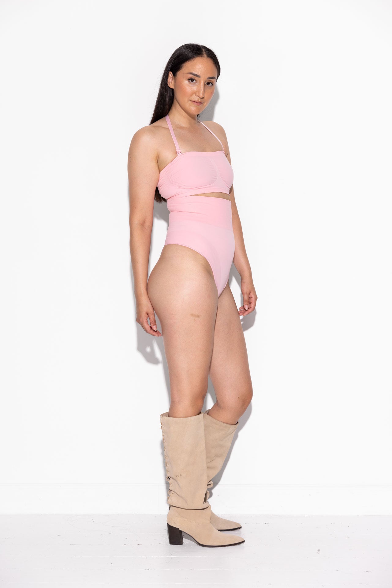 Second Skin High waist thong - Cream Pink (Lev. Februar 2026)