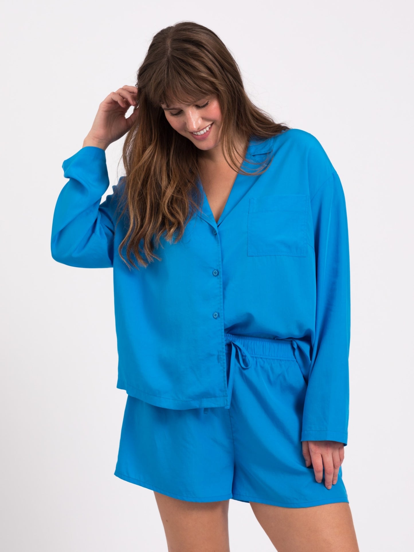 Snuggle pyjamas shorts - Bright Blue