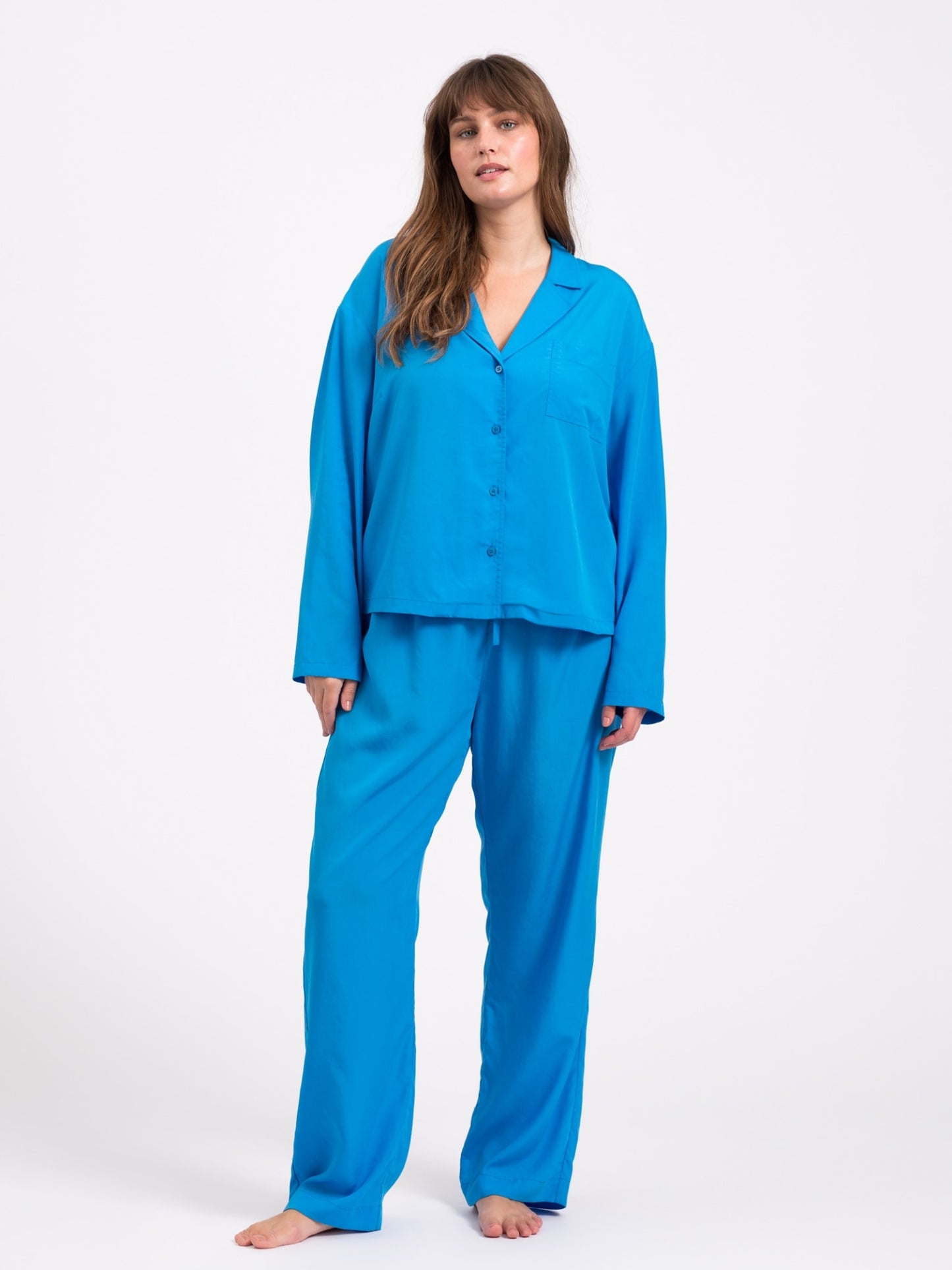 Snuggle pyjamas skjorte - Bright blue